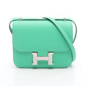 Hermes Constance 3 Mini Vert Comic Shoulder Bag/Handbag, Veau Epsom Leather, ...